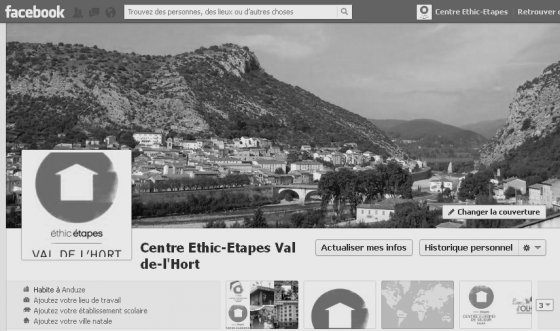 Socialize us: facebook page for the accommodation Centre at Anduze!