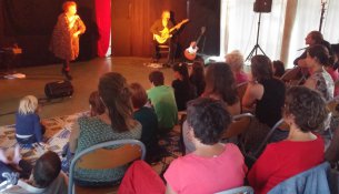 Le Cheval d'corce, concert/spectacle par la Cie Batifol : retour en photos