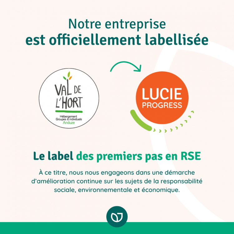 Labellisation LUCIE Progress !!